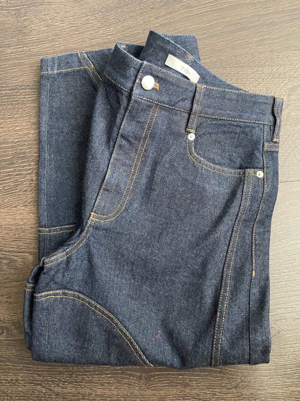 Tibi NWOT Indigo Denim Sid Jean Short 28 - Picture 6 of 16
